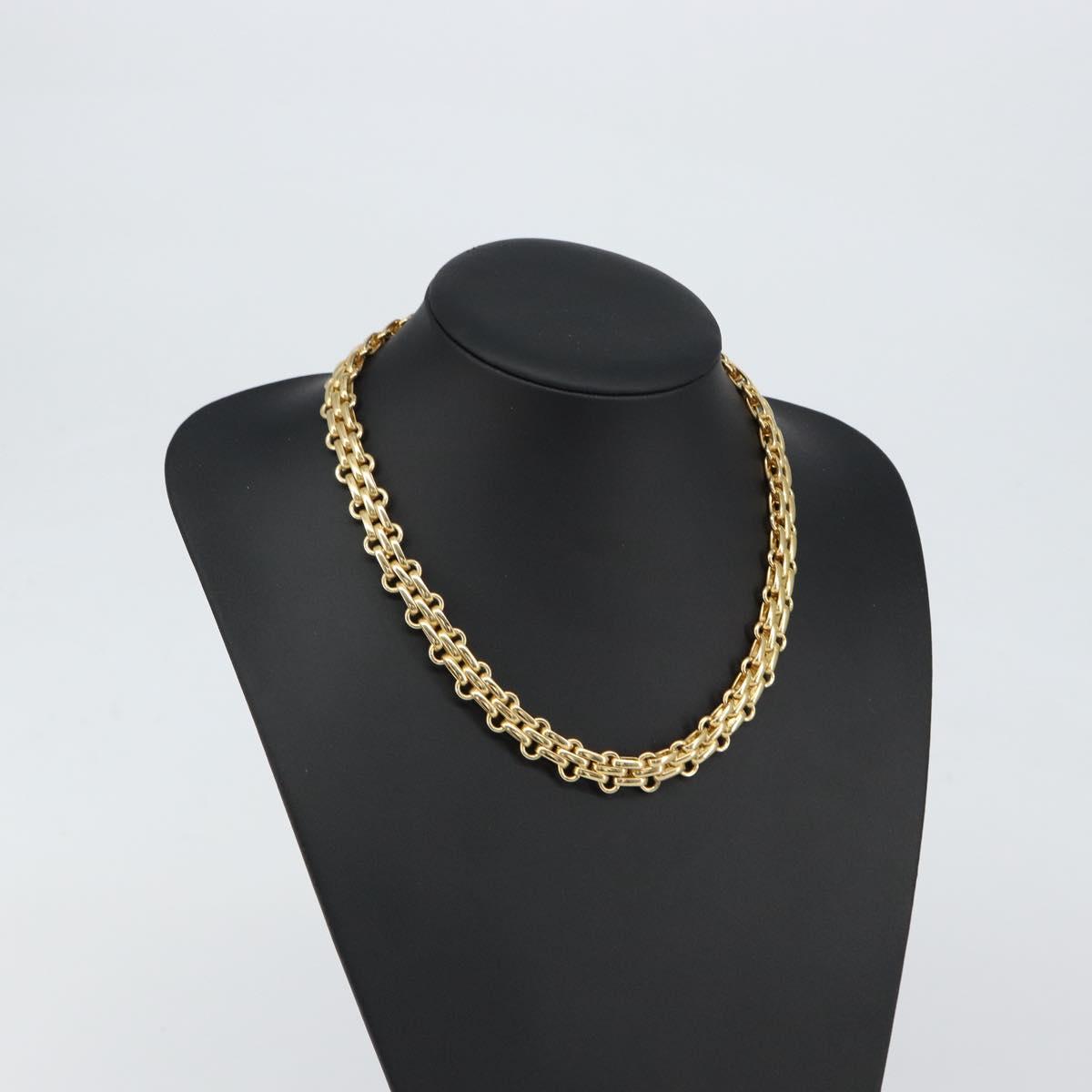 Christian Dior Necklace metal Gold Auth am9662