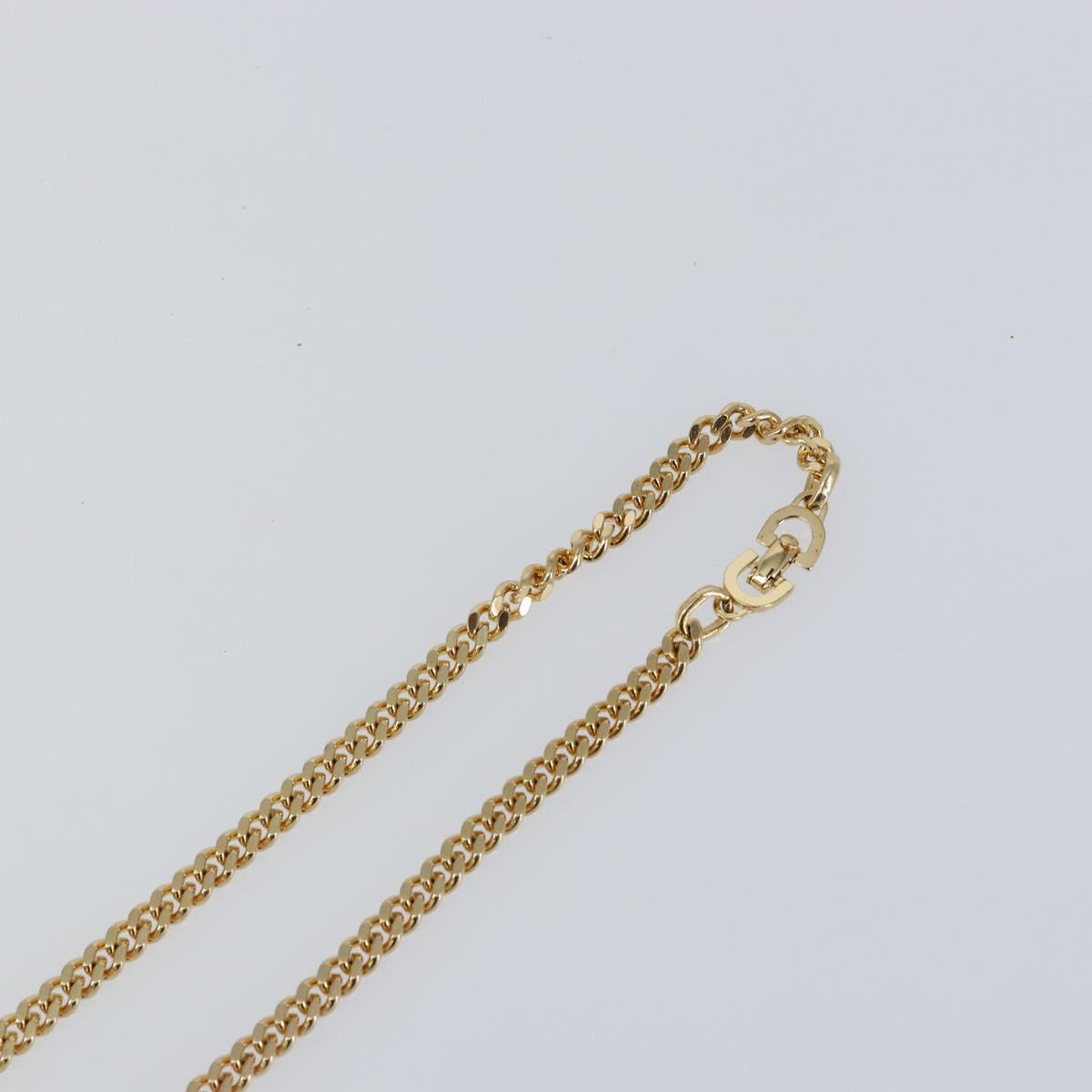 Christian Dior Necklace metal Gold Auth am9663
