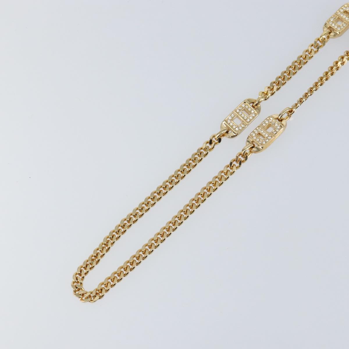 Christian Dior Necklace metal Gold Auth am9663