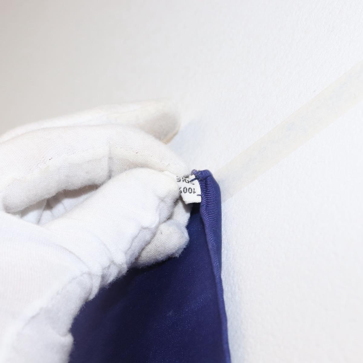 HERMES Carre 90 Scarf Silk ”BRIDE DE COUR” Blue Auth am9664