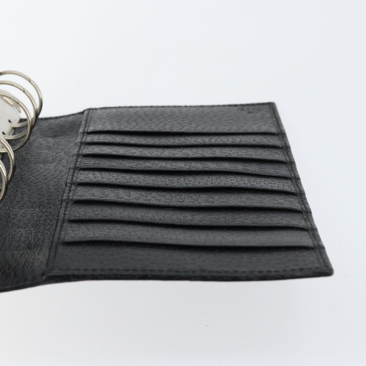 GUCCI GG Canvas Agenda Day Planner Cover Black 115241 Auth am9669