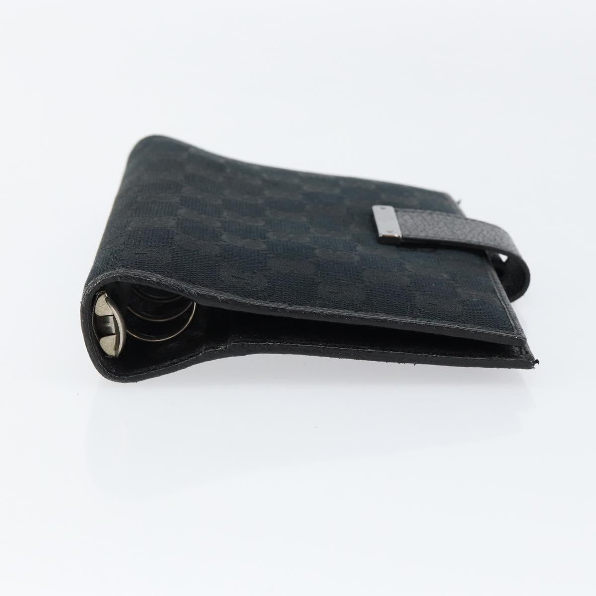 GUCCI GG Canvas Agenda Day Planner Cover Black 115241 Auth am9669