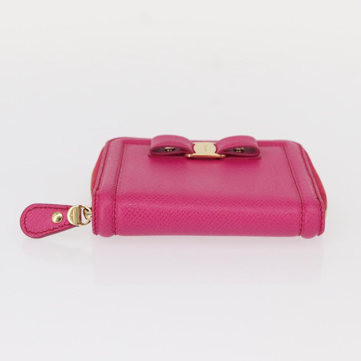 Salvatore Ferragamo Cartier Accessory Wallet 2 Set Pink Gold Auth am9679