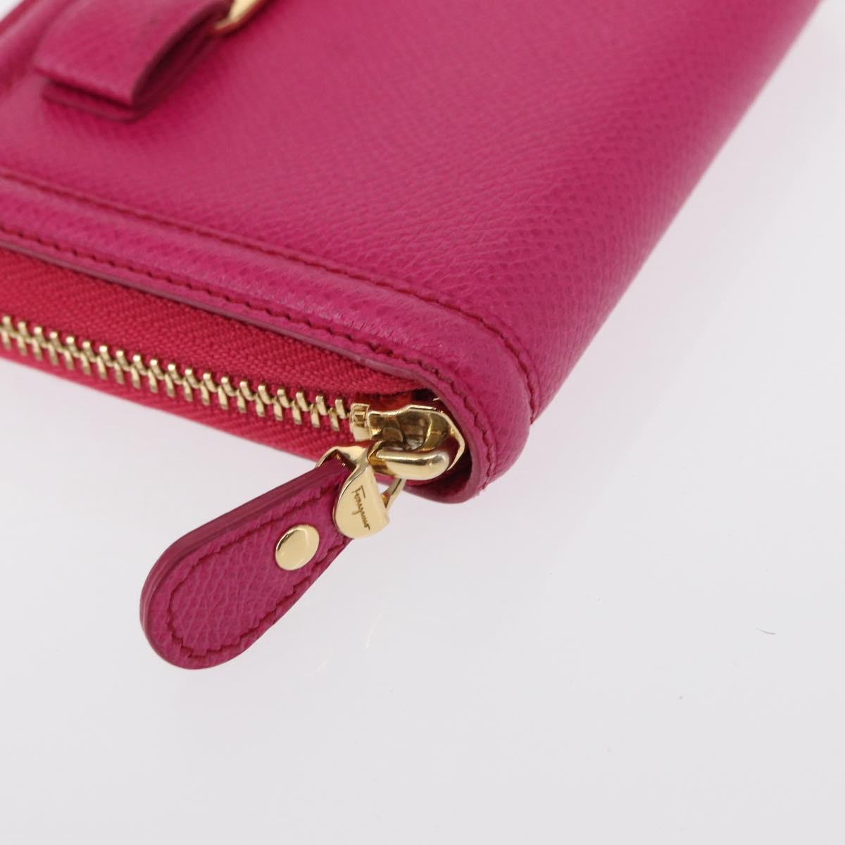 Salvatore Ferragamo Cartier Accessory Wallet 2 Set Pink Gold Auth am9679