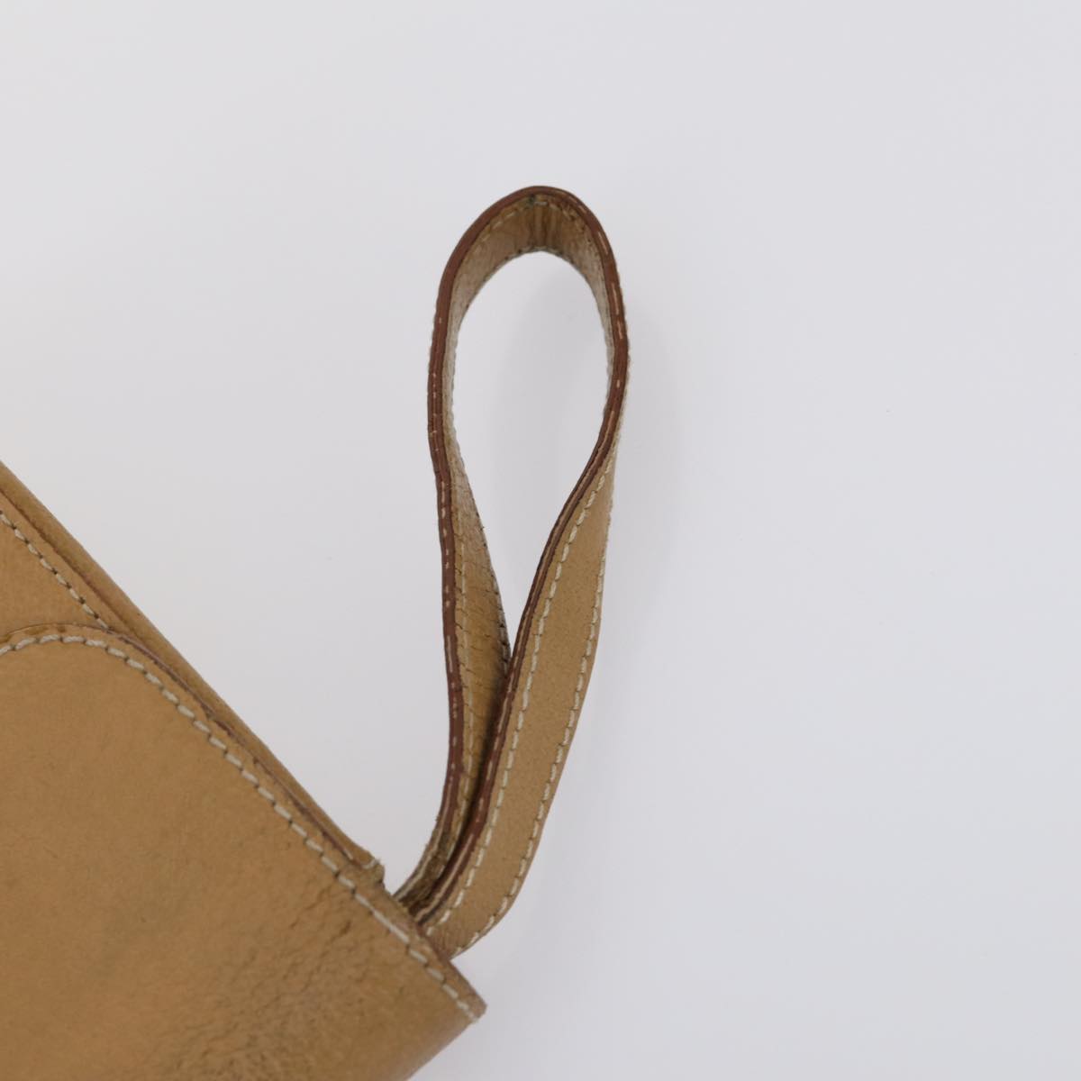 Salvatore Ferragamo Shoulder Bag Leather 3 Set Bordeaux Silver beige Auth am9685