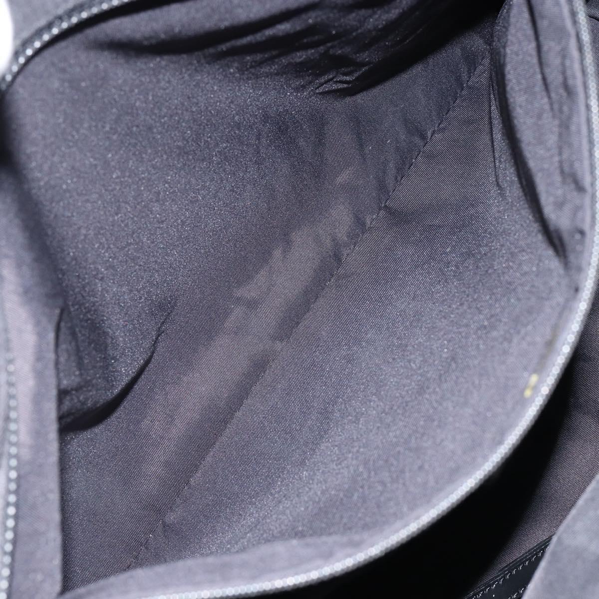 CHANEL New Travel Line Tote Bag Nylon Black gold CC Auth am9696