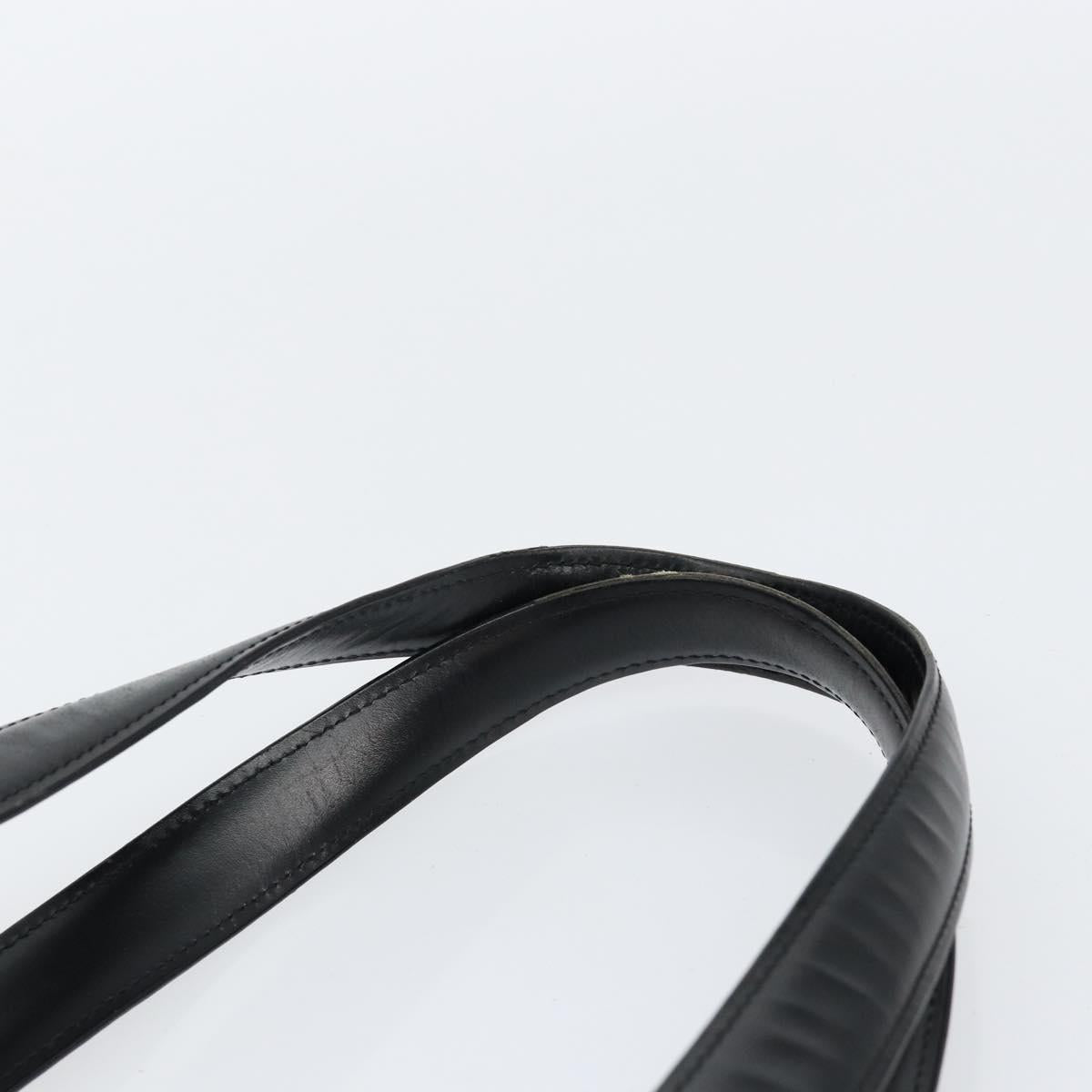 CHANEL New Travel Line Tote Bag Nylon Black gold CC Auth am9696