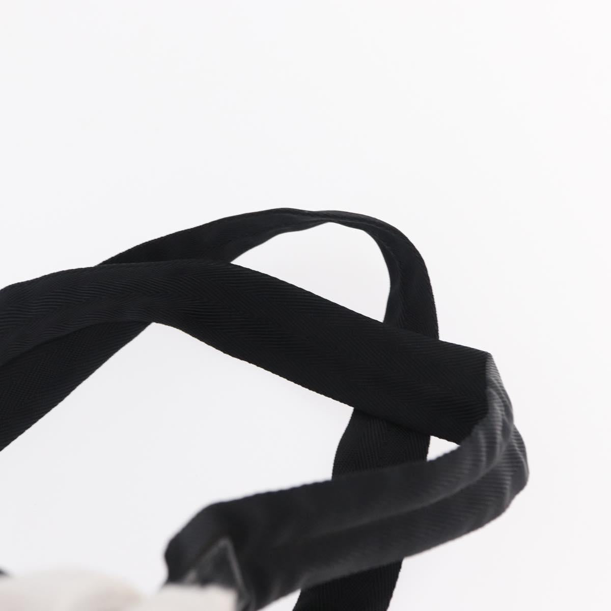 PRADA Backpack Nylon Black Silver Auth am9697