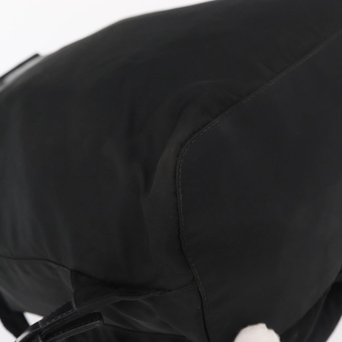 PRADA Backpack Nylon Black Silver Auth am9697