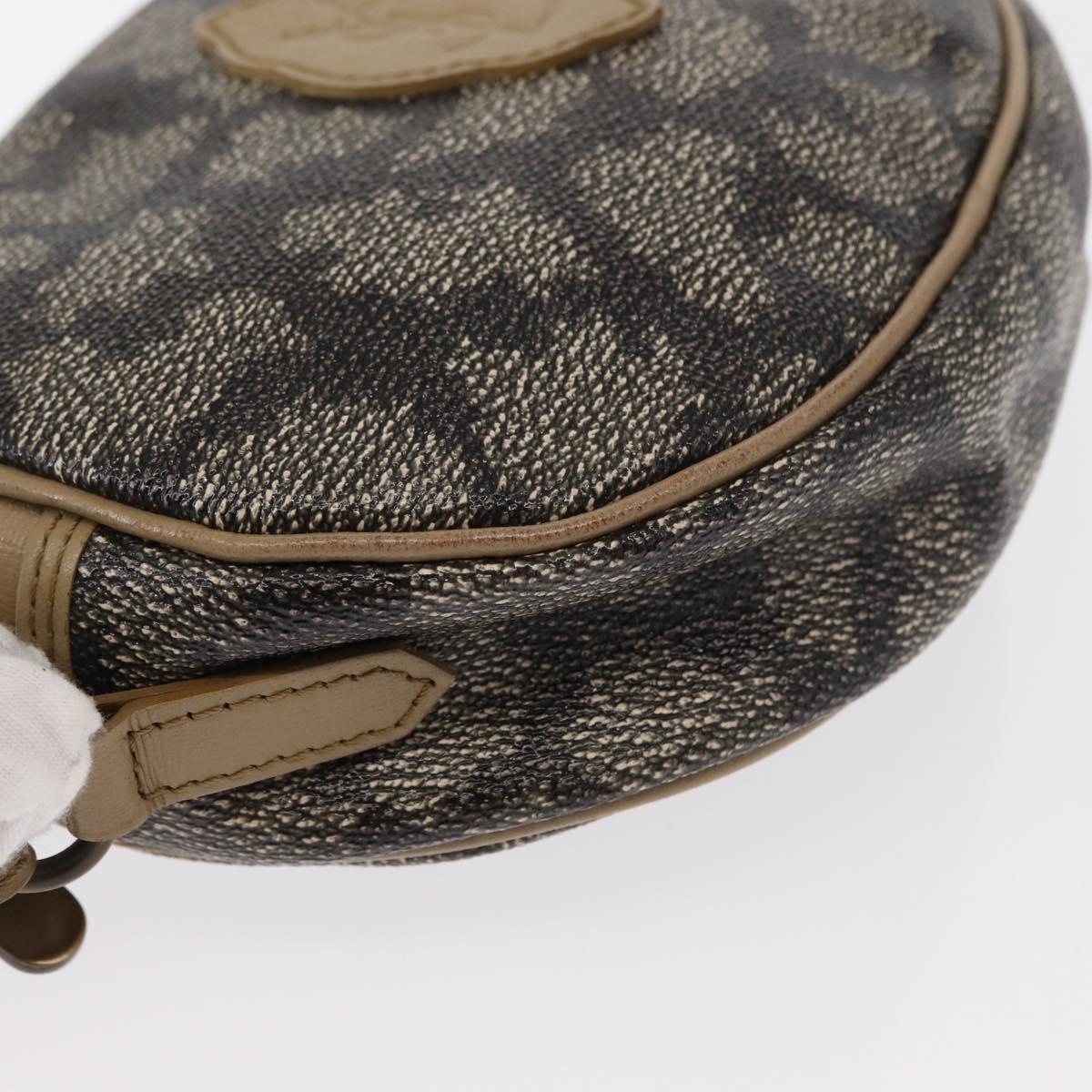 SAINT LAURENT Shoulder Bag PVC Leather Beige Auth am9701