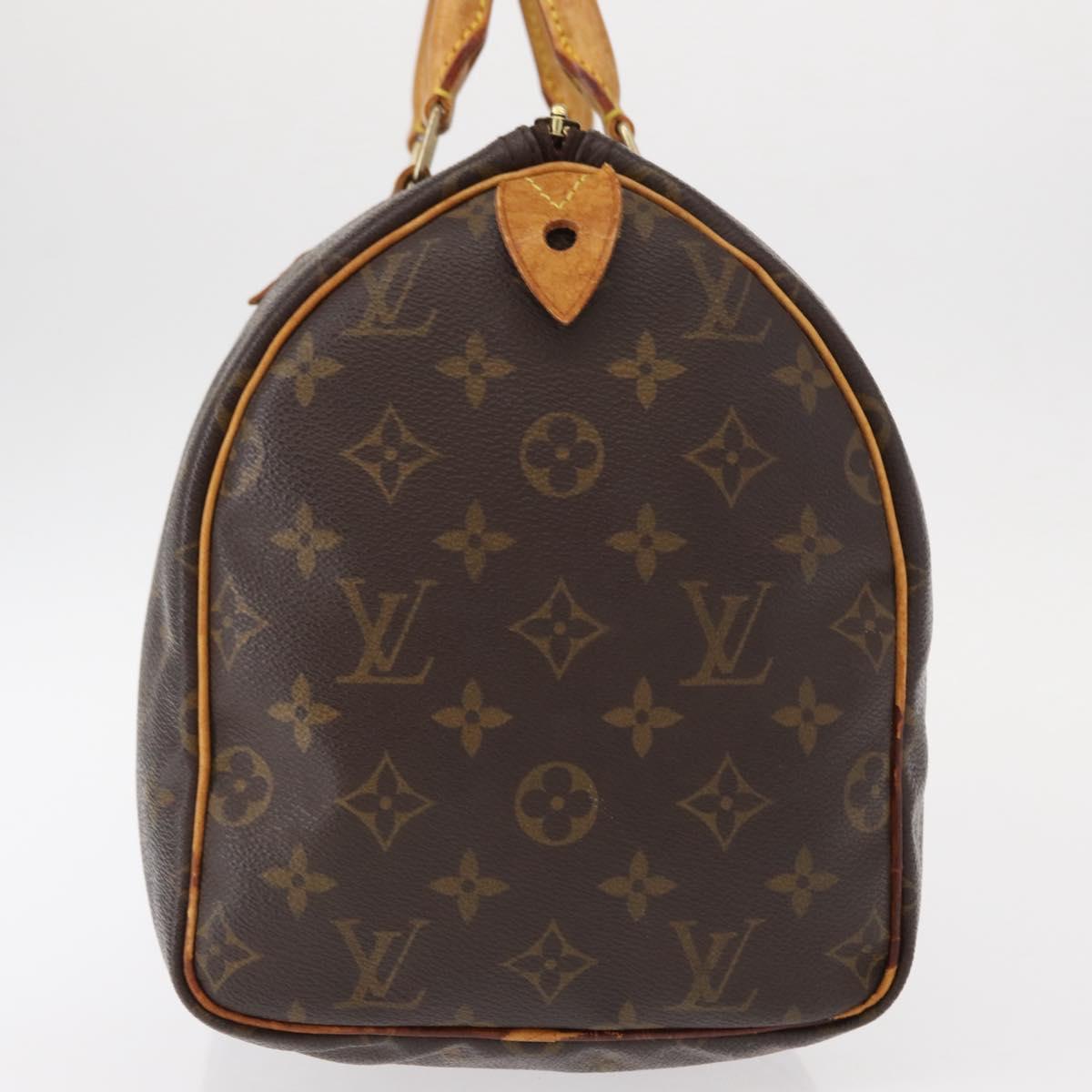 LOUIS VUITTON Monogram Speedy 30 Hand Bag M41526 LV Auth am9709