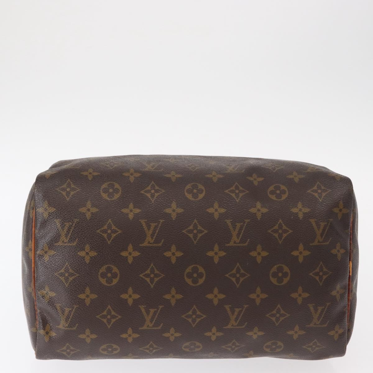 LOUIS VUITTON Monogram Speedy 30 Hand Bag M41526 LV Auth am9709