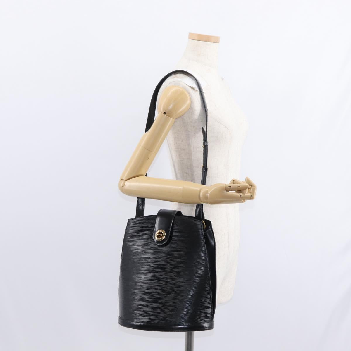 LOUIS VUITTON Epi Cluny Shoulder Bag Black M52252 LV Auth am9710