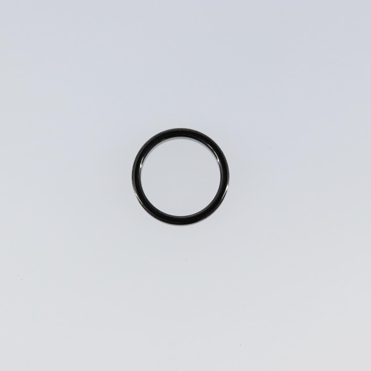 TIFFANY&Co. 1837 Narrow Ring Titanium Ring metal Black Auth am9716