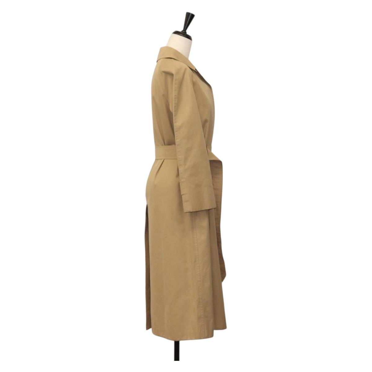Burberrys Trench Coat Cotton Beige Auth am9717