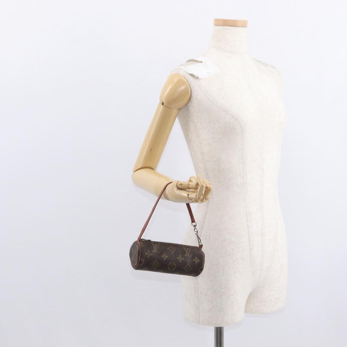 LOUIS VUITTON Monogram Papillon Pouch LV Auth am9726