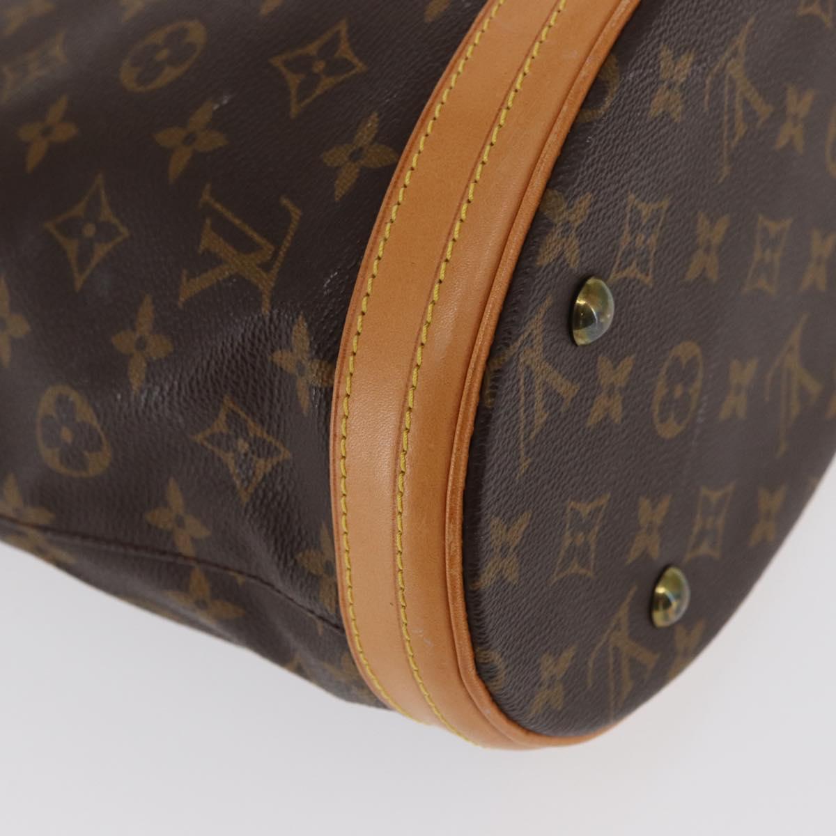 LOUIS VUITTON Monogram Bucket PM Shoulder Bag M42238 LV Auth am9732