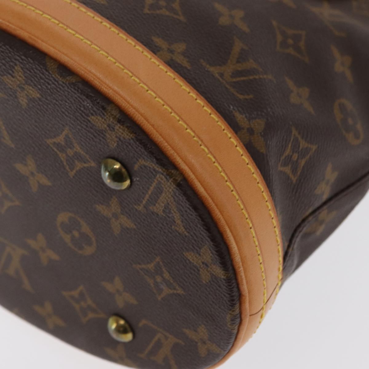 LOUIS VUITTON Monogram Bucket PM Shoulder Bag M42238 LV Auth am9732