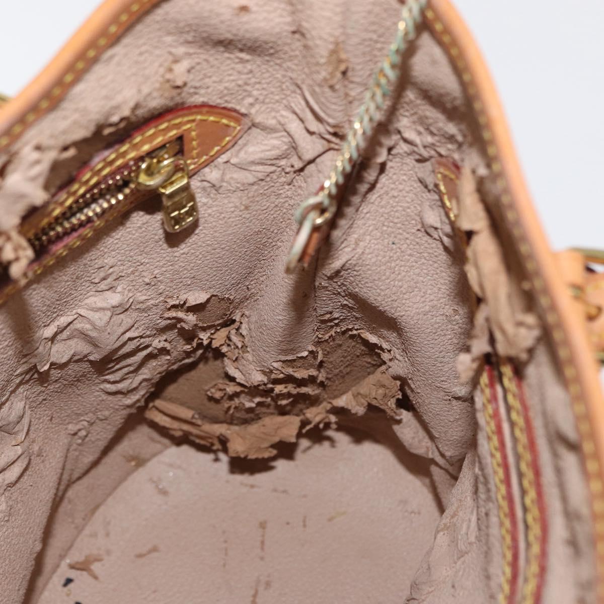 LOUIS VUITTON Monogram Bucket PM Shoulder Bag M42238 LV Auth am9732