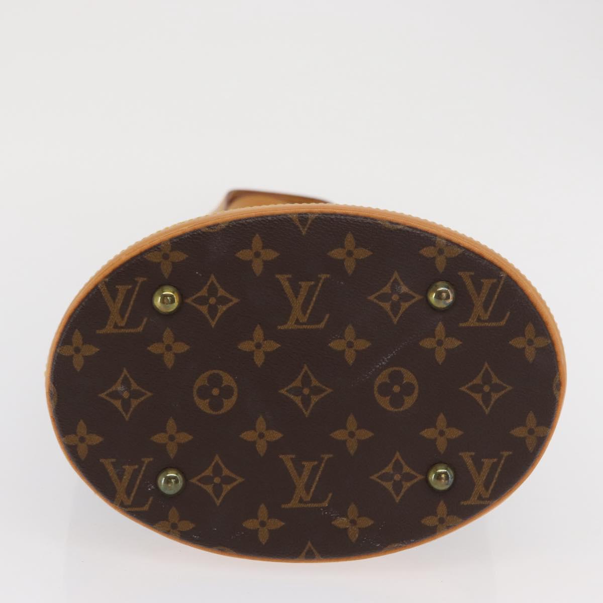 LOUIS VUITTON Monogram Bucket PM Shoulder Bag M42238 LV Auth am9732