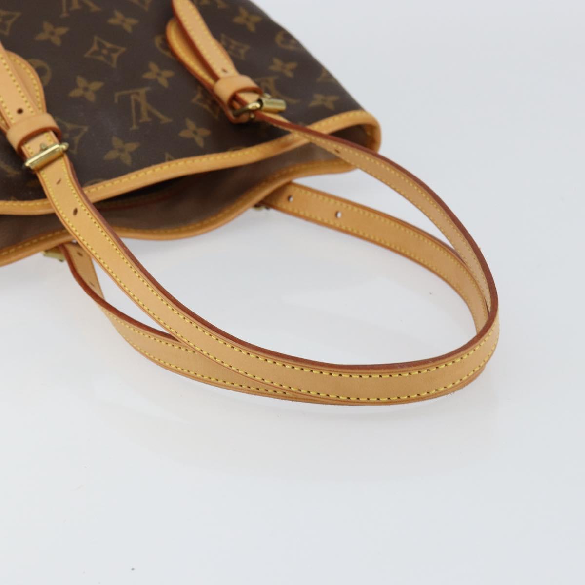 LOUIS VUITTON Monogram Bucket PM Shoulder Bag M42238 LV Auth am9733