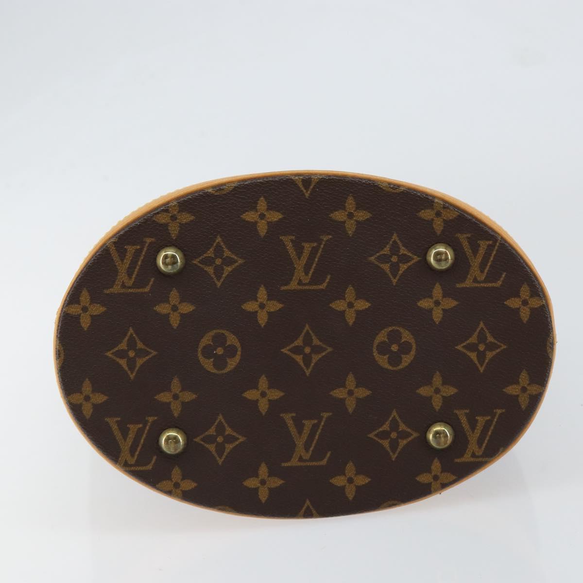 LOUIS VUITTON Monogram Bucket PM Shoulder Bag M42238 LV Auth am9733
