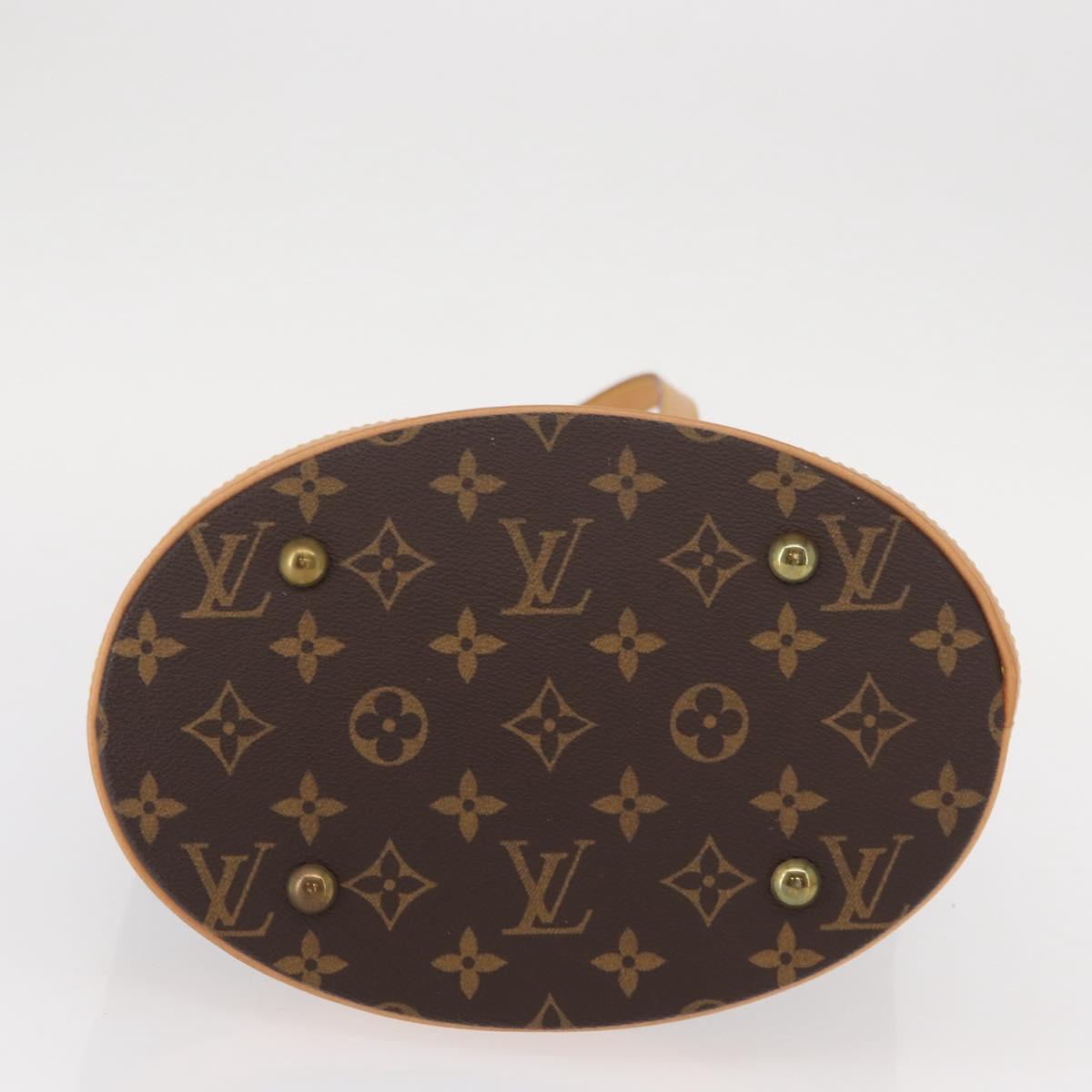 LOUIS VUITTON Monogram Bucket PM Shoulder Bag M42238 LV Auth am9735