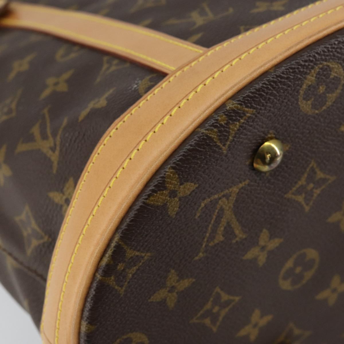 LOUIS VUITTON Monogram Bucket GM Shoulder Bag M42236 LV Auth am9738