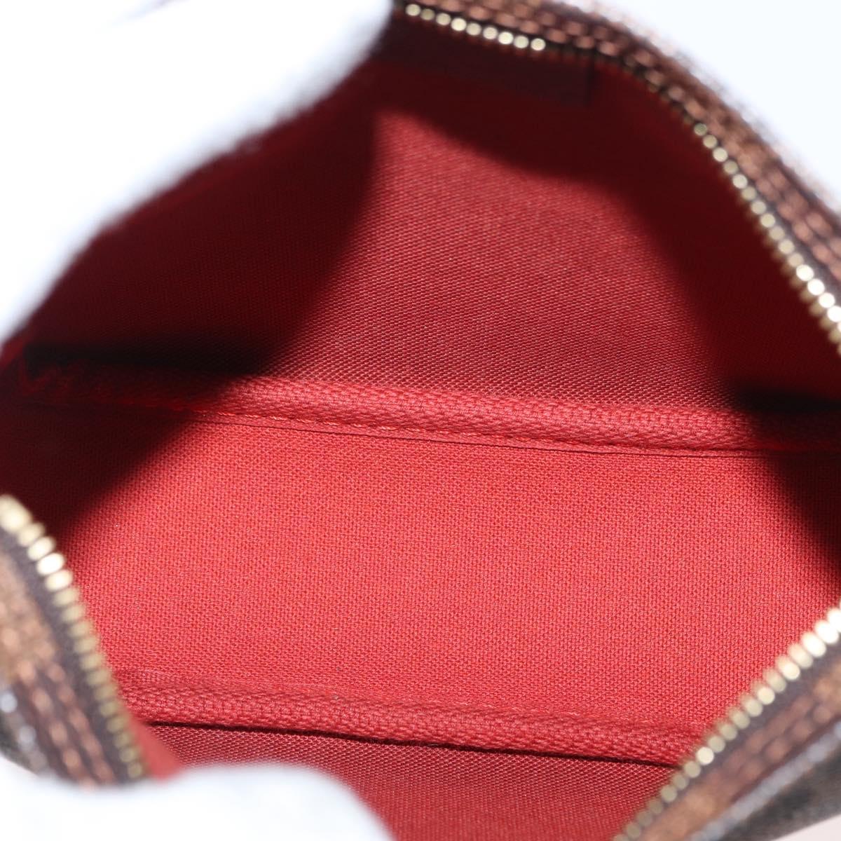 LOUIS VUITTON Damier Ebene Trousse Makeup Pouch N51982 LV Auth am9742V