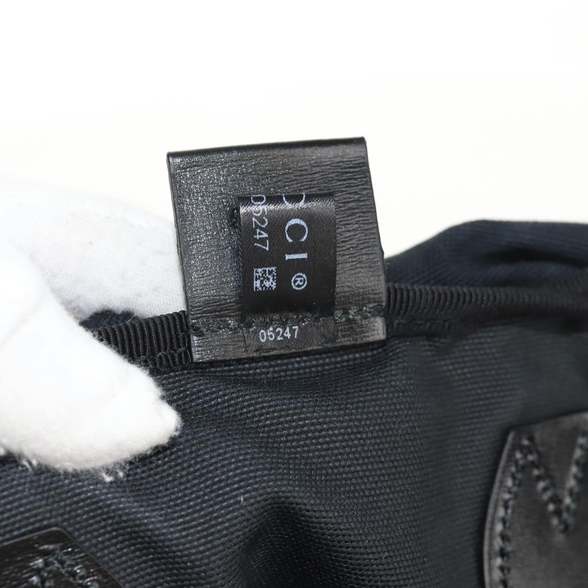 GUCCI Chateau Marmont Tote Bag Canvas Black Gold 552403 Auth am9753M