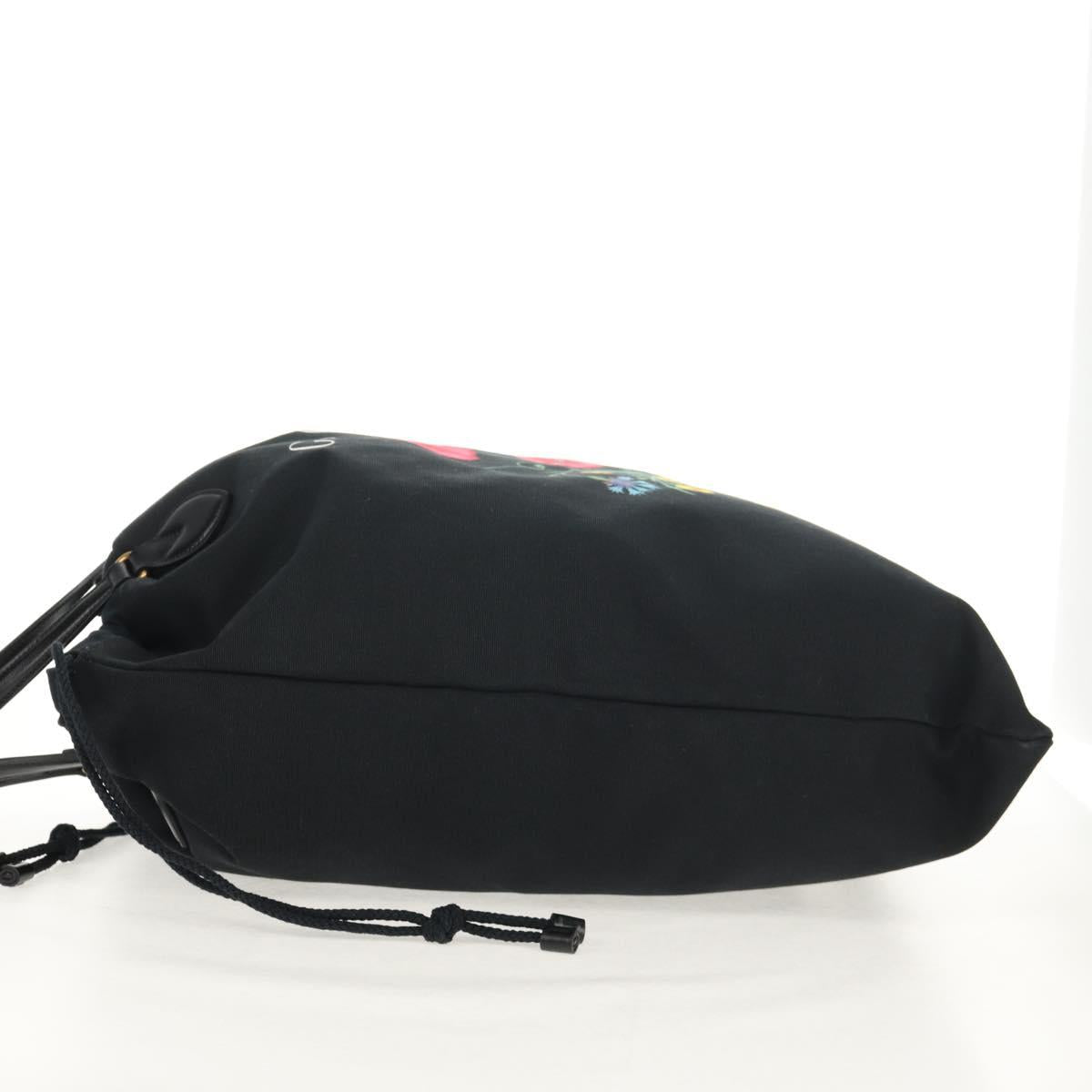 GUCCI Chateau Marmont Tote Bag Canvas Black Gold 552403 Auth am9753M