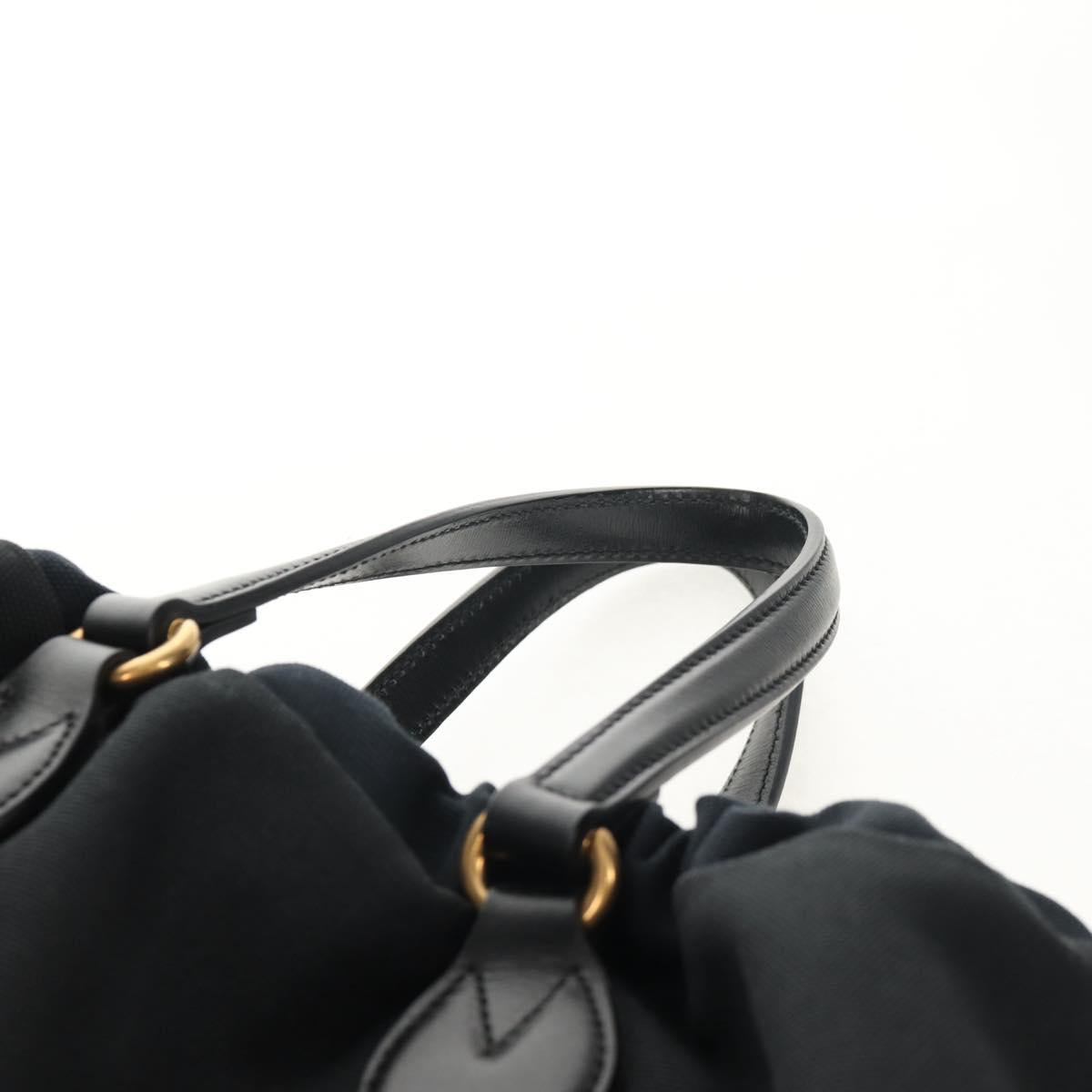 GUCCI Chateau Marmont Tote Bag Canvas Black Gold 552403 Auth am9753M