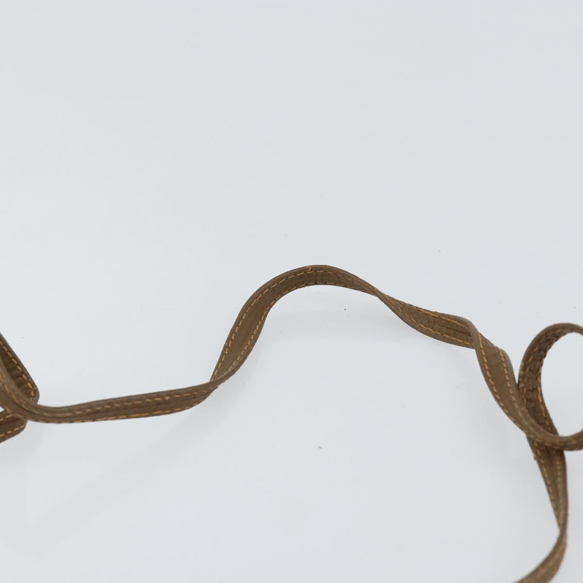 FENDI Zucchino Canvas Shoulder Bag PVC Beige Auth am9757