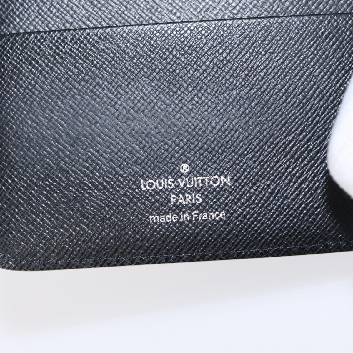 LOUIS VUITTON Epi Agenda MM Day Planner Cover Black R20042 LV Auth am9768