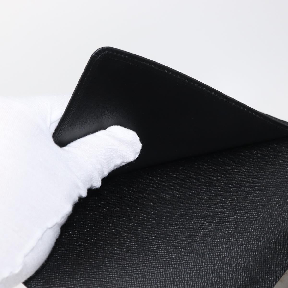 LOUIS VUITTON Epi Agenda MM Day Planner Cover Black R20042 LV Auth am9768