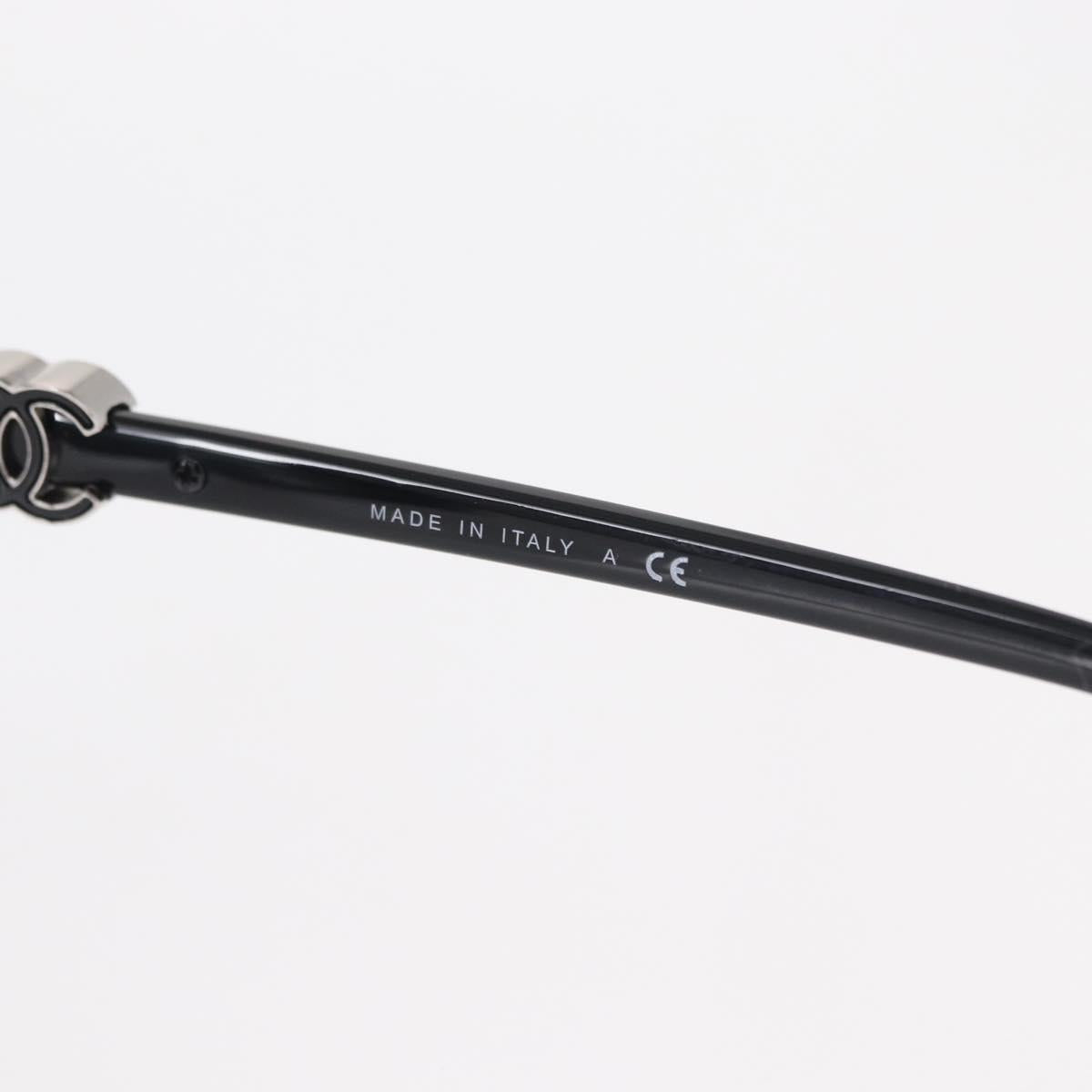 CHANEL COCO Mark Sunglasses plastic Black 5216-A Auth am9769V