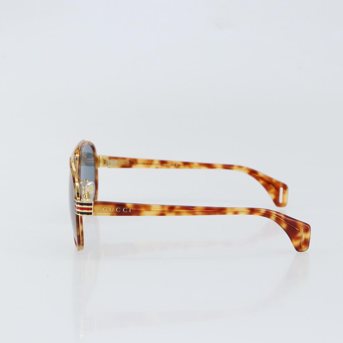 GUCCI Sunglasses Metal Brown GG0447S Auth am9773