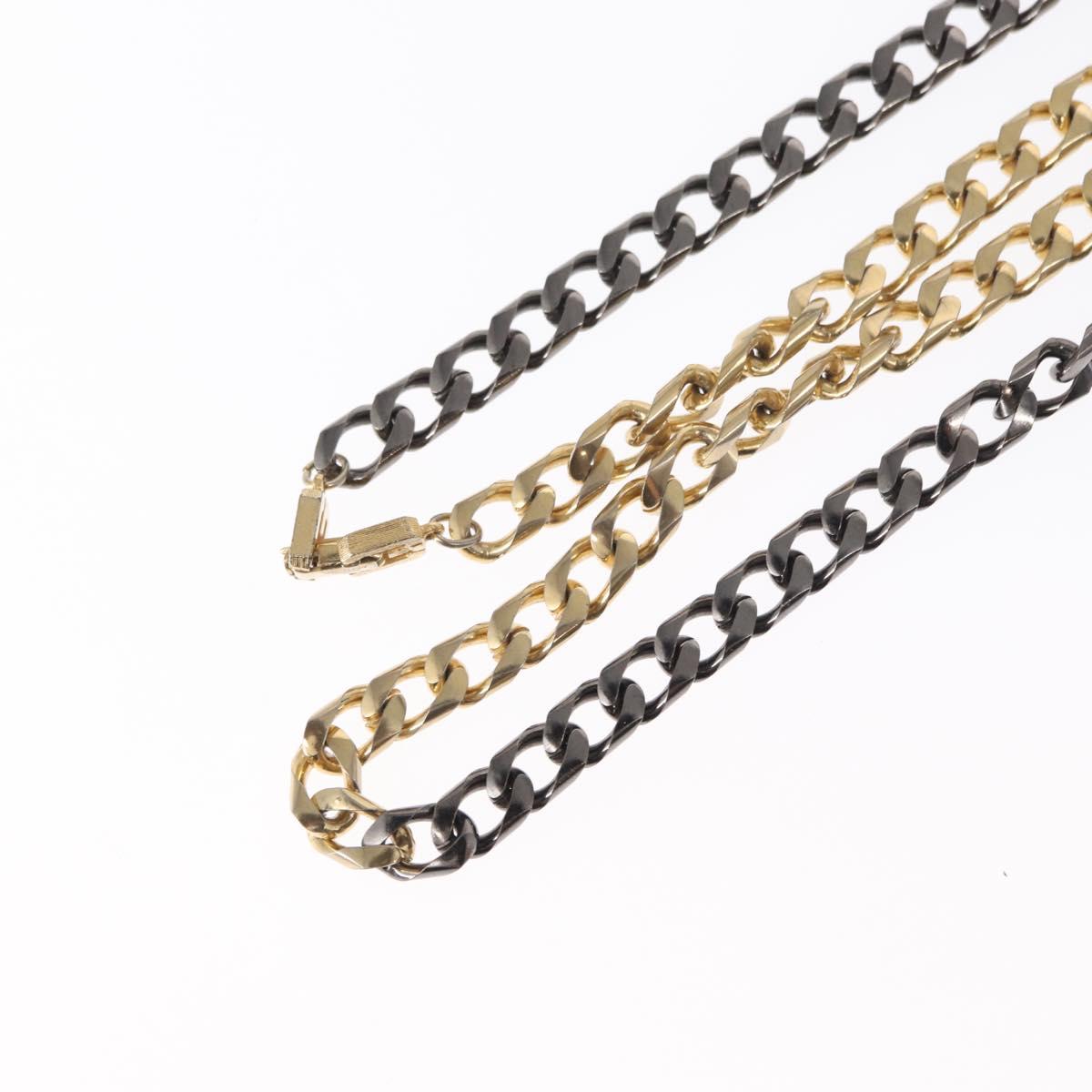 GIVENCHY Chain Necklace metal Gold Tone Auth am9774