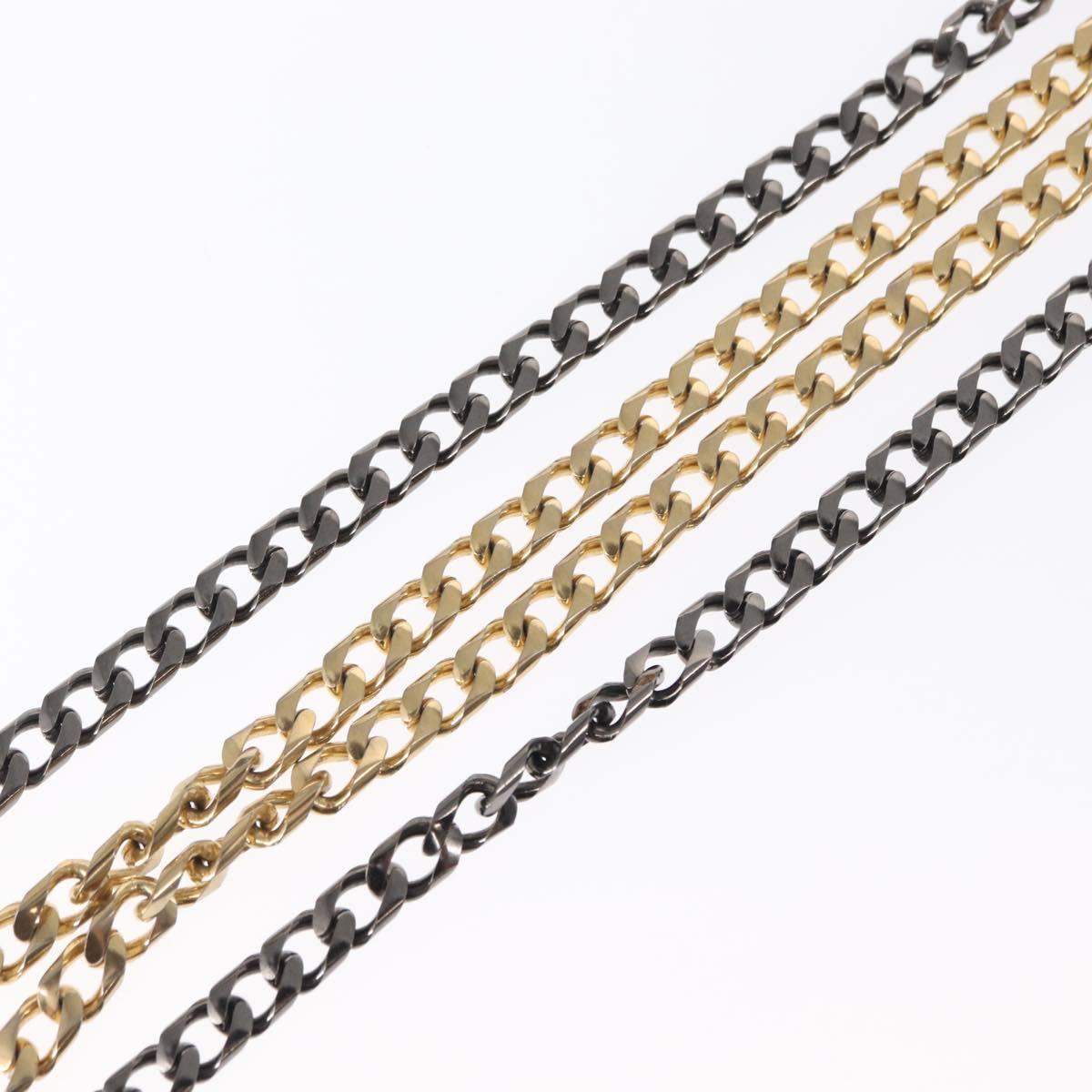 GIVENCHY Chain Necklace metal Gold Tone Auth am9774