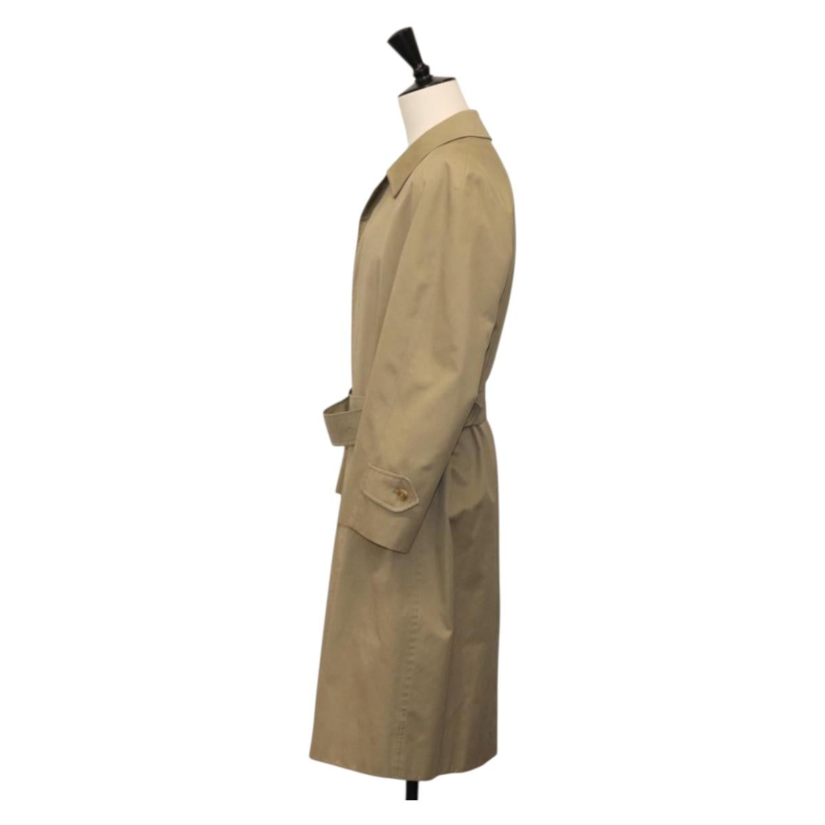Burberrys Trench Coat Cotton Beige Auth am9780