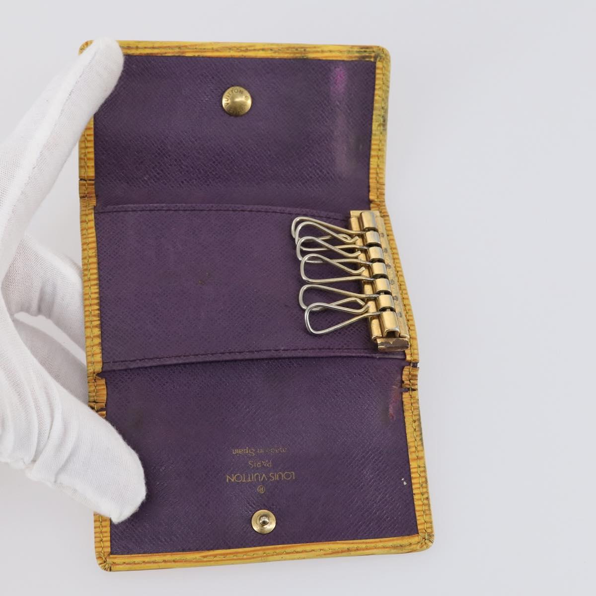 LOUIS VUITTON Monogram Epi Wallet 5 Set Yellow LV Auth am9787