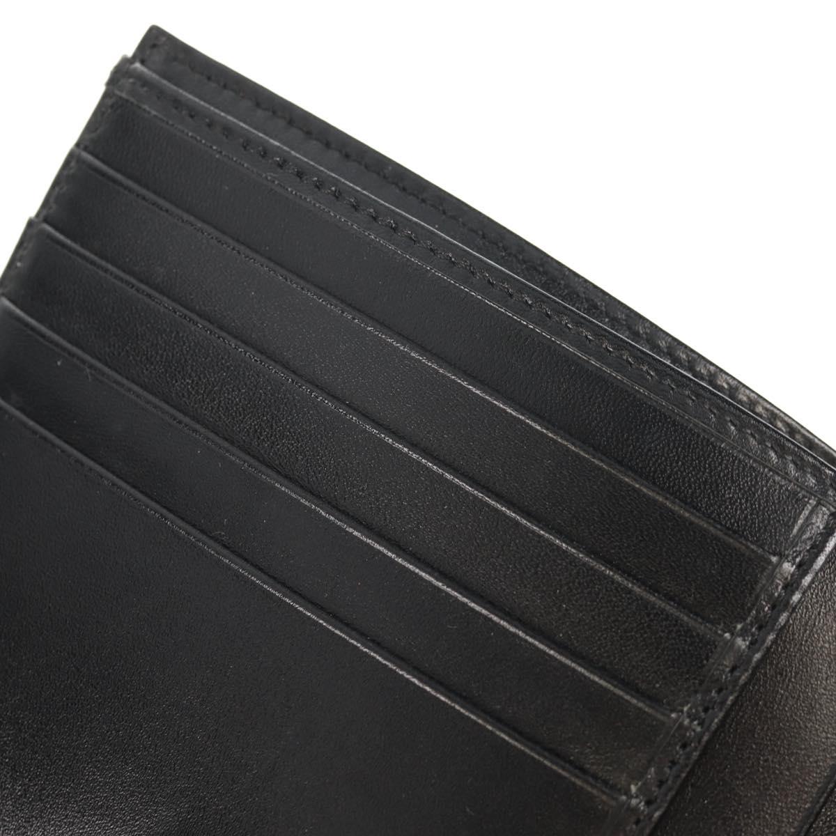 FENDI Zucchino Canvas Compact Wallet Black Auth am9790V