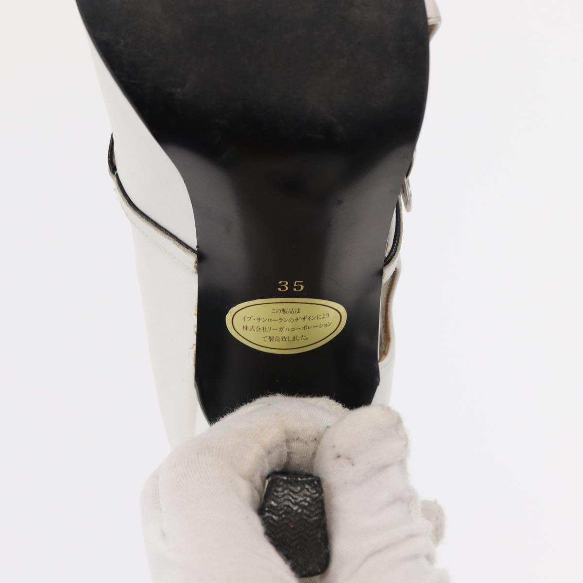 Salvatore Ferragamo Pumps Shoes Leather 35 White Auth am9795