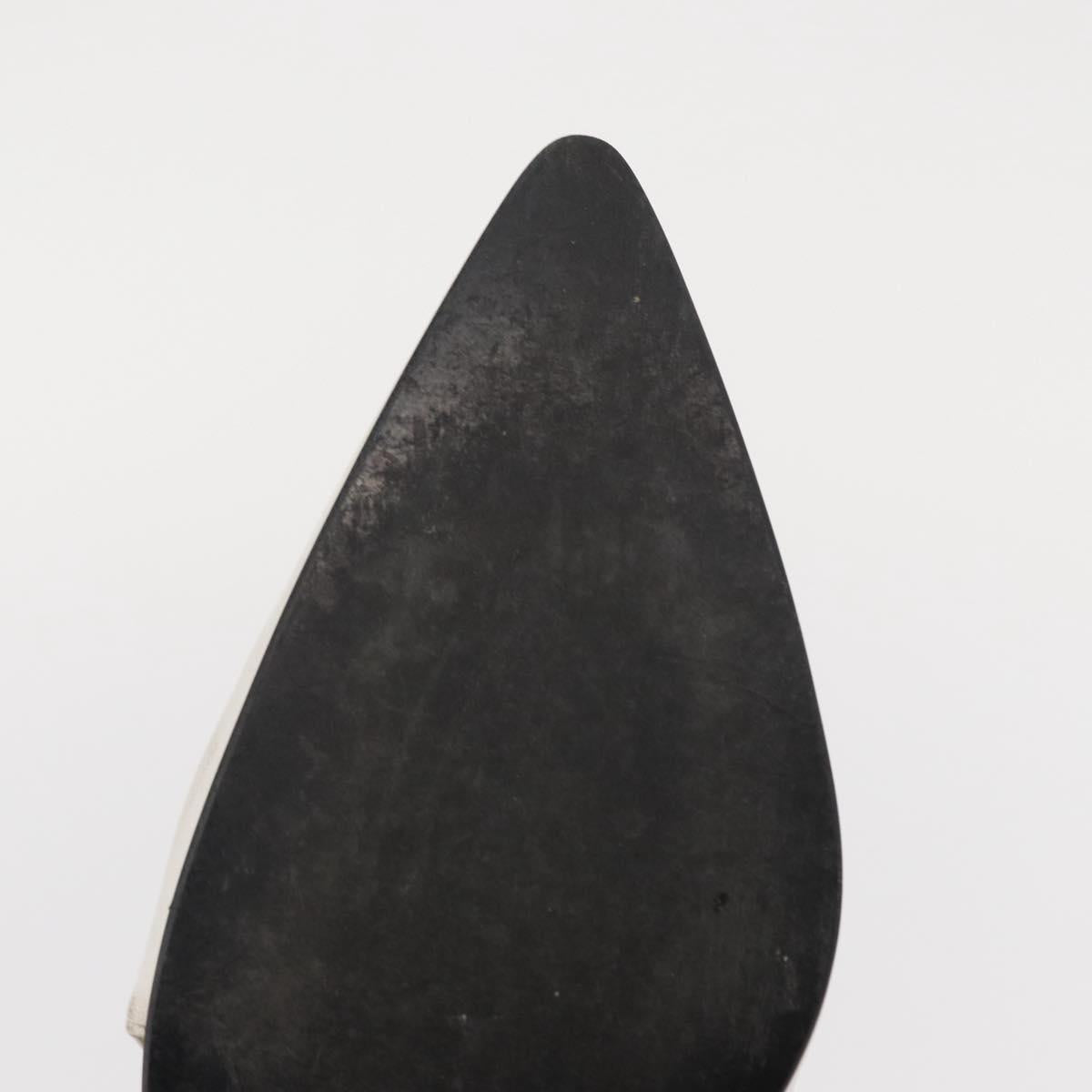 Salvatore Ferragamo Pumps Shoes Leather 35 White Auth am9795