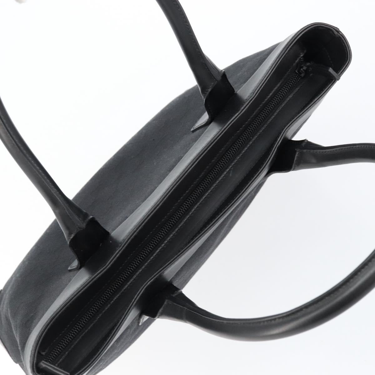 GUCCI GG Canvas Tote Bag Black Silver 33890 Auth am9800