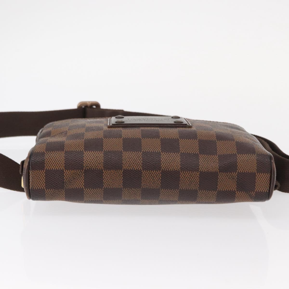 LOUIS VUITTON Damier Ebene Bum Bag Brooklyn Waist Bag N41101 LV Auth am9803