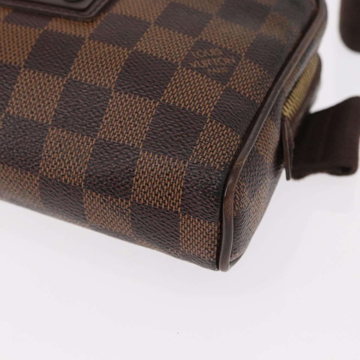 LOUIS VUITTON Damier Ebene Bum Bag Brooklyn Waist Bag N41101 LV Auth am9803