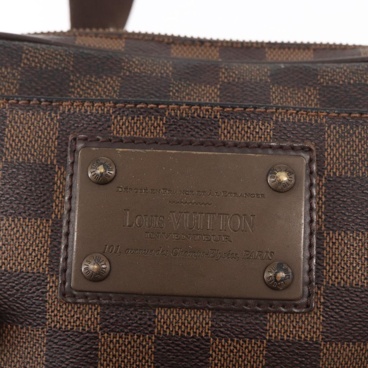 LOUIS VUITTON Damier Ebene Bum Bag Brooklyn Waist Bag N41101 LV Auth am9803