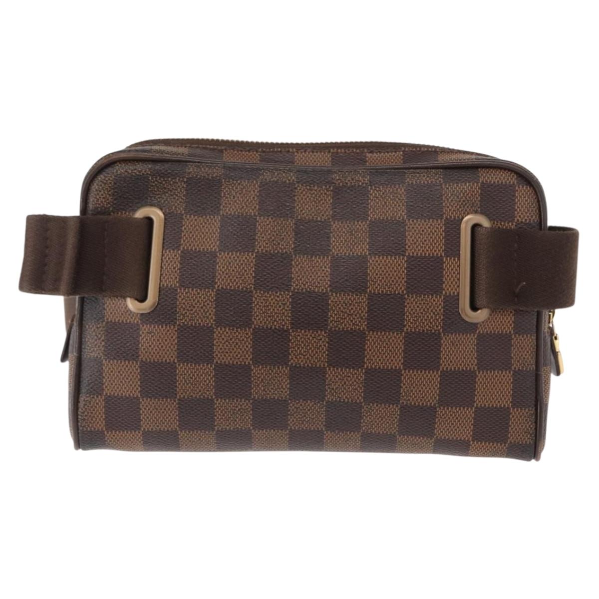 LOUIS VUITTON Damier Ebene Bum Bag Brooklyn Waist Bag N41101 LV Auth am9803