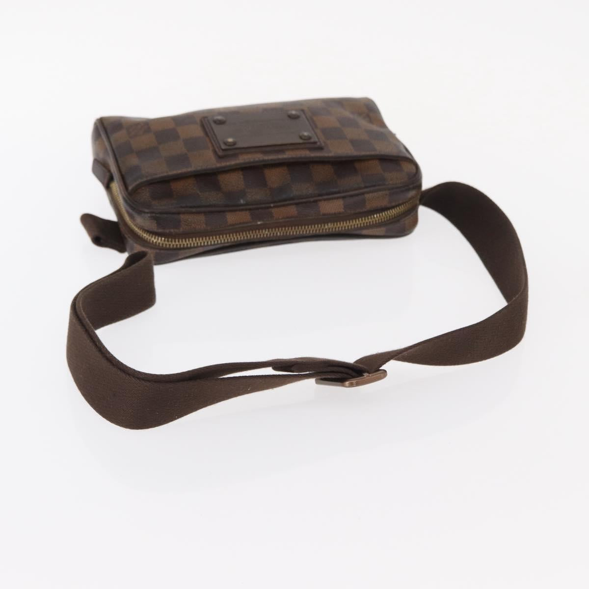 LOUIS VUITTON Damier Ebene Bum Bag Brooklyn Waist Bag N41101 LV Auth am9803
